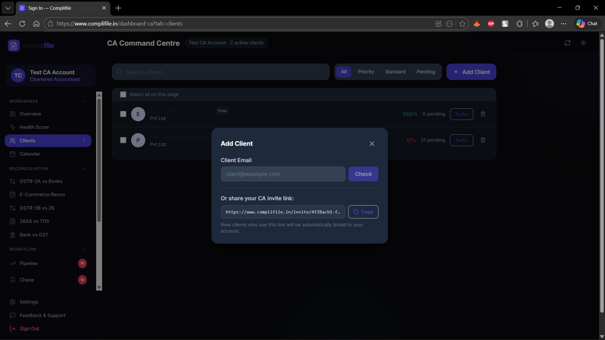 Add Client