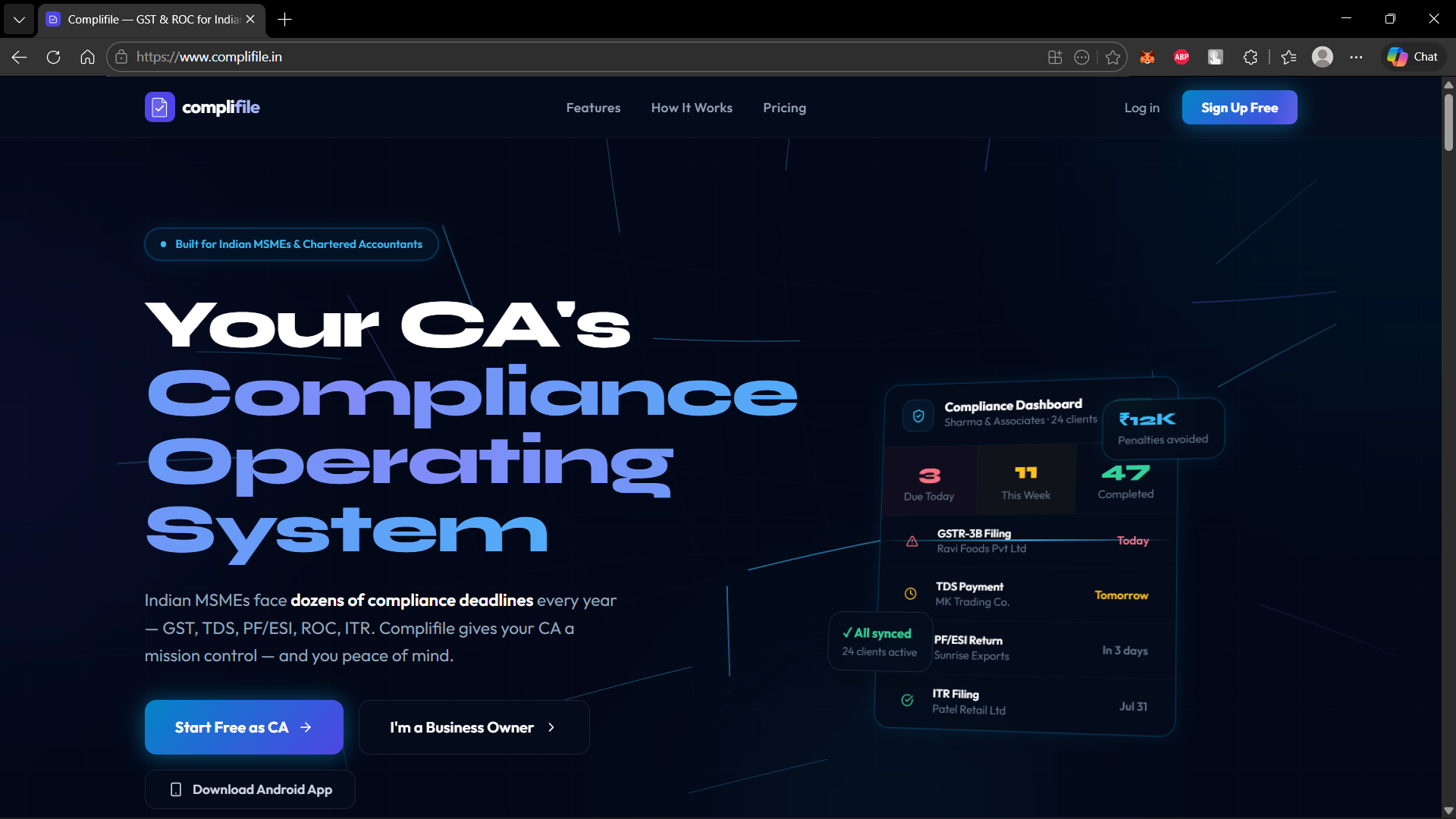 Landing Page
